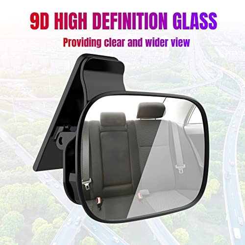 Image of Car Interior Rearview Baby Mirror, Universal Wide Angle Convex Mirrors (A)