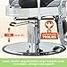 Barber Chair Hair Salon Chair,Heavy Duty 700 LBS, for Hair Stylist Barber Beauty Tattoo Massage(Black Silver)