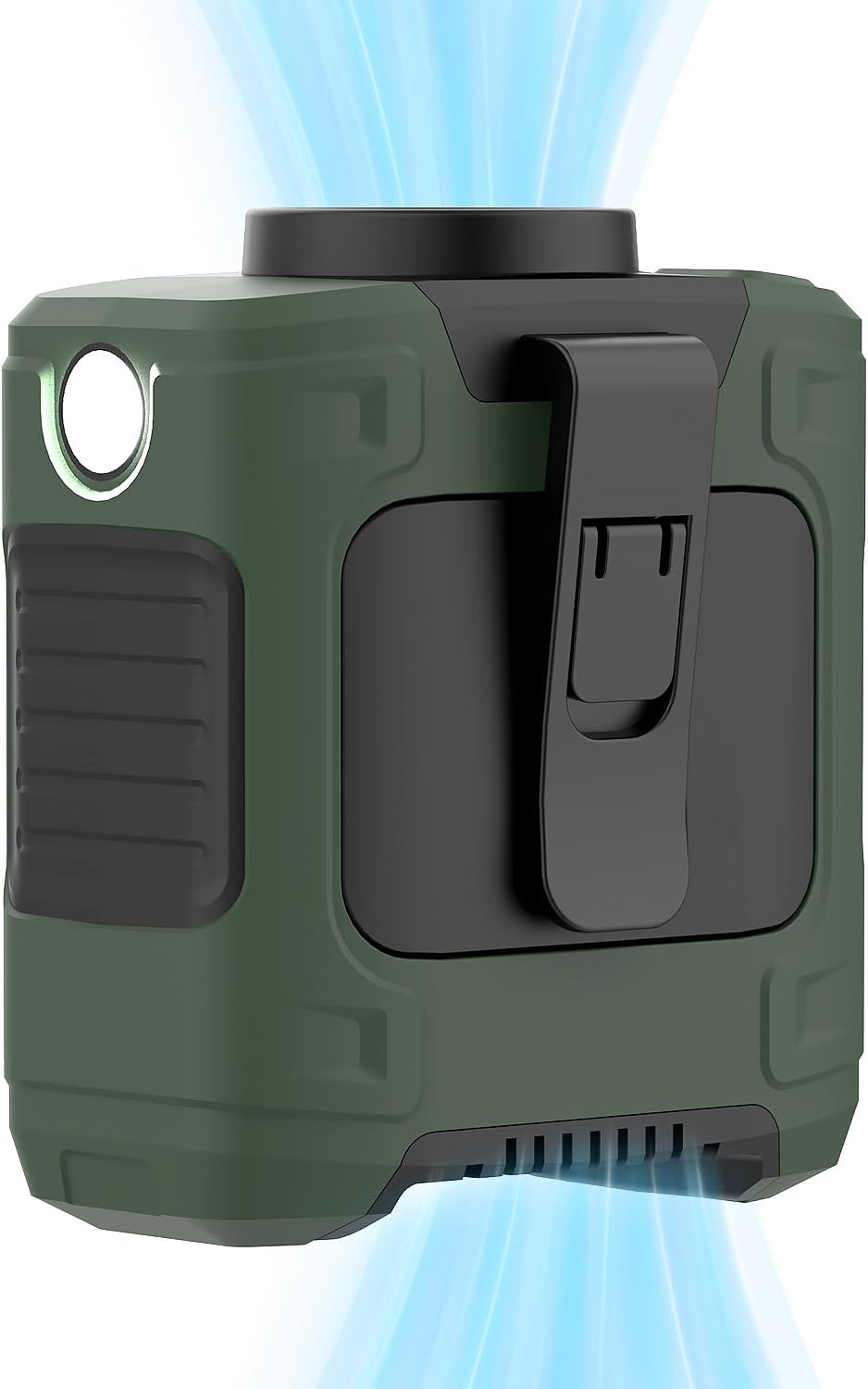 10000mAh Portable Waist Fan Clip On Wearable Belt Personal Fan Rechargeable Battery Operated,5