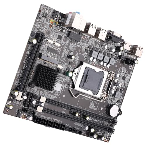 Image of ZEBRONICS H55 Micro-ATX Motherboard for LGA 1156 Socket, Supports Intel 1st Generation Processors, DDR3 1333 MHz, Ports (RJ45 | SATA | USB | HDMI | VGA)