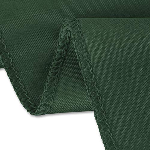 Nappe ronde en satin vert chasseur 70 cm pour table bistrot - 3