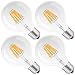 75W Equivalent (8W) Dimmable LED G25 Globe Edison Light Bulbs, DORESshop LED Filament Bulb, Warm White 2700K, Medium Base (E26), 800lm, Bathroom Vanity Light Bulb, Pack of 4