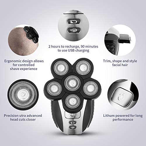 Head Shavers for Men Upgraded 5 in 1