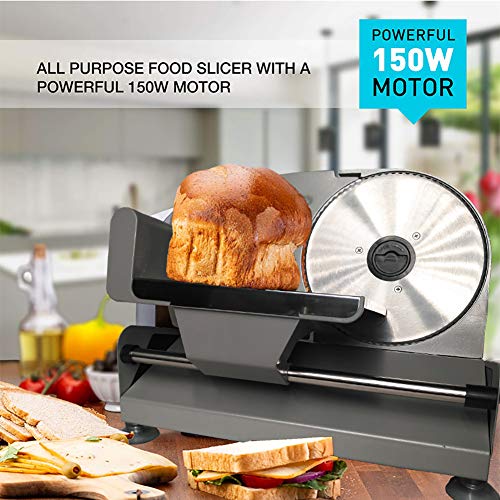 Cortadora eléctrica de carne con hoja de 7.4 pulg miniatura 3