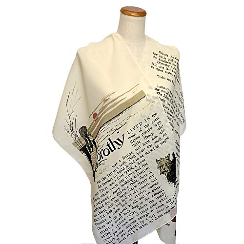 Universal Zone The Wonderful Wizard of Oz Chiffon Scarf, Light Scarf for Spring and Summer in Beige2
