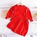 Infant Toddler Girls Long Sleeve Sweet Bow Sweater Two Piece Set Fashion Preppy Knit Two Dresses Baby (RD1, 6-7 Years)