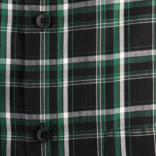Image of 7-DAYS Men's Premium Check Shirt - 100% Cotton, Tailored Fit (Between Slim & Regular), Full Sleeve, with Pocket - Smart Office & Casual Look