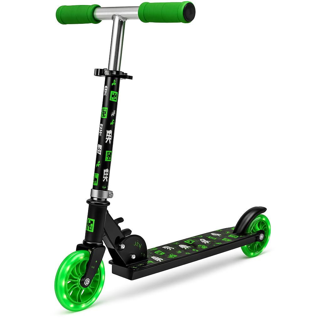 VOYAGER Minecraft 2 Wheel Kick Scooter for Kids - Easy & Portable