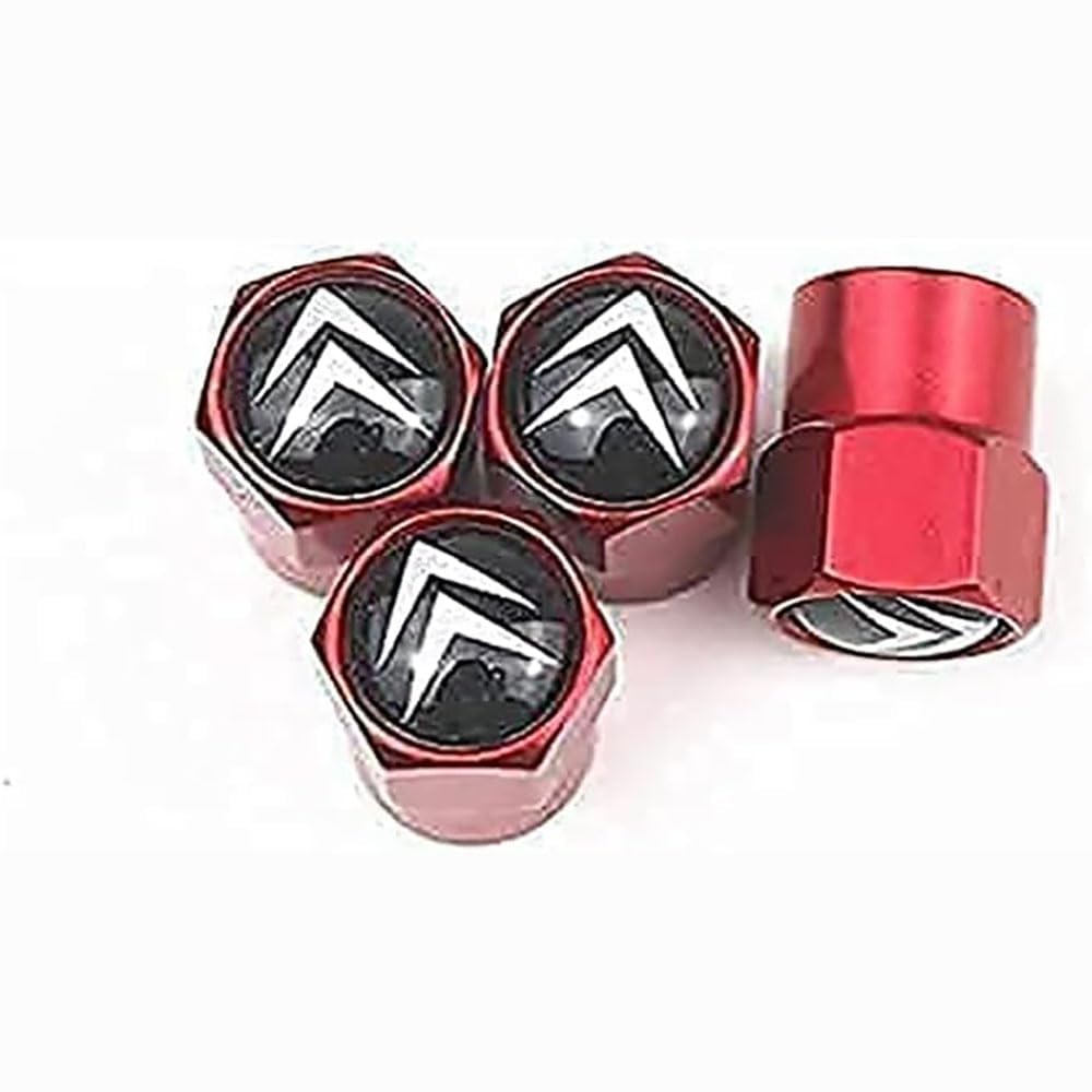 Lot De 4 Bouchons De Valve Pour Pneus Citroën C3 Pluriel - Anti-poussière, Protection Valve - Noir, Installation Facile Sans Outils - 4