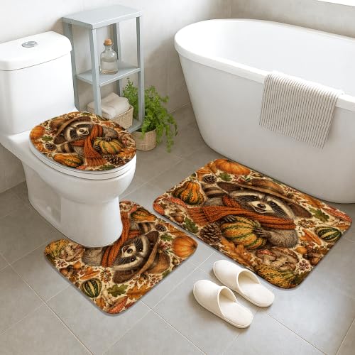 Rideau de douche rustique tissu imperméable tapis orange - 4