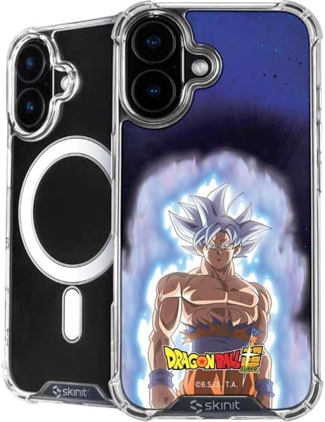 Skinit Phone Case Compatible with MagSafe iPhone 17 - Officially Licensed Dragon Ball Super Goku Ultra Instinct Design
