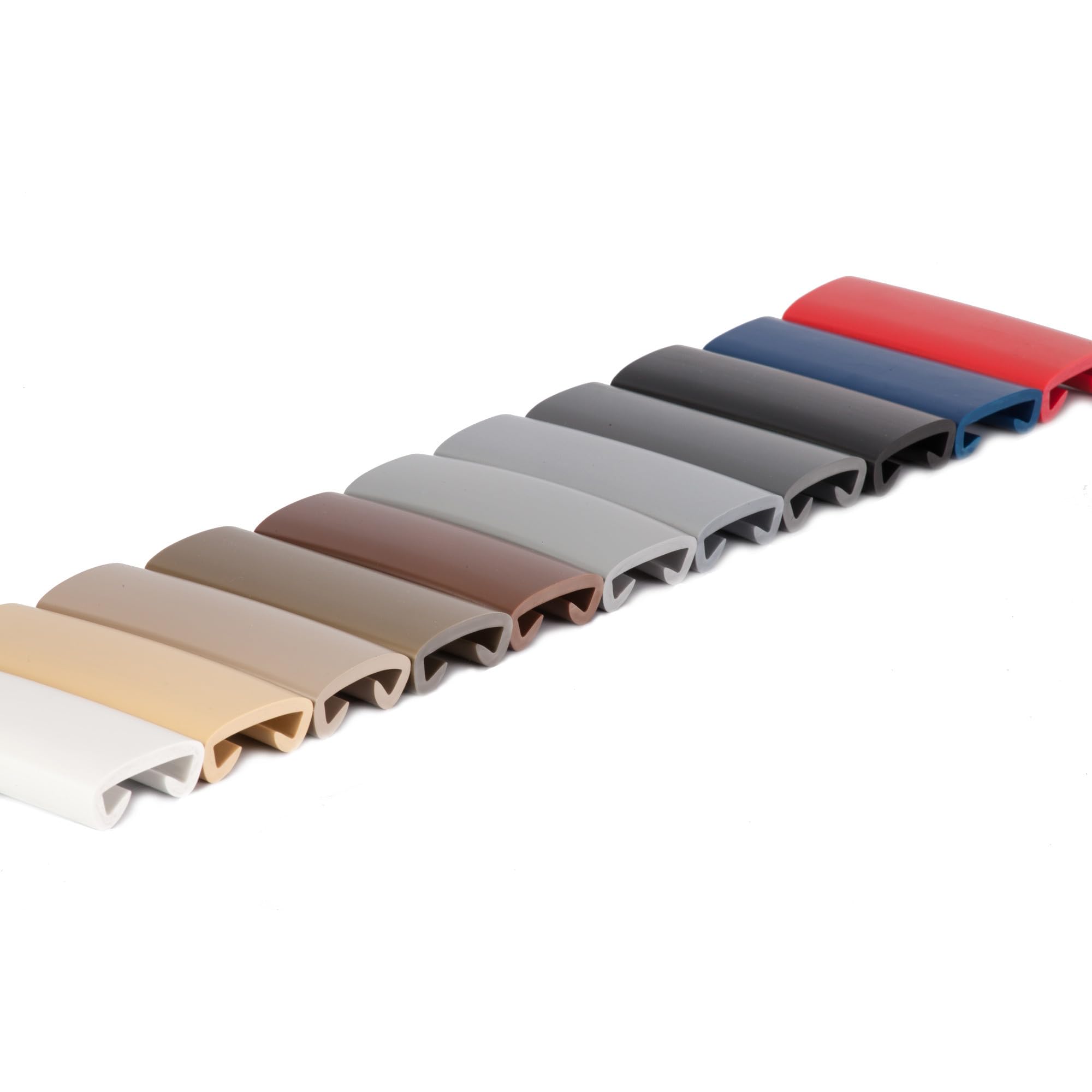 Quest - Corrimano in PVC di alta qualità per scale e ringhiere 40x8mm – Rullo (Grigio scuro, 10m)