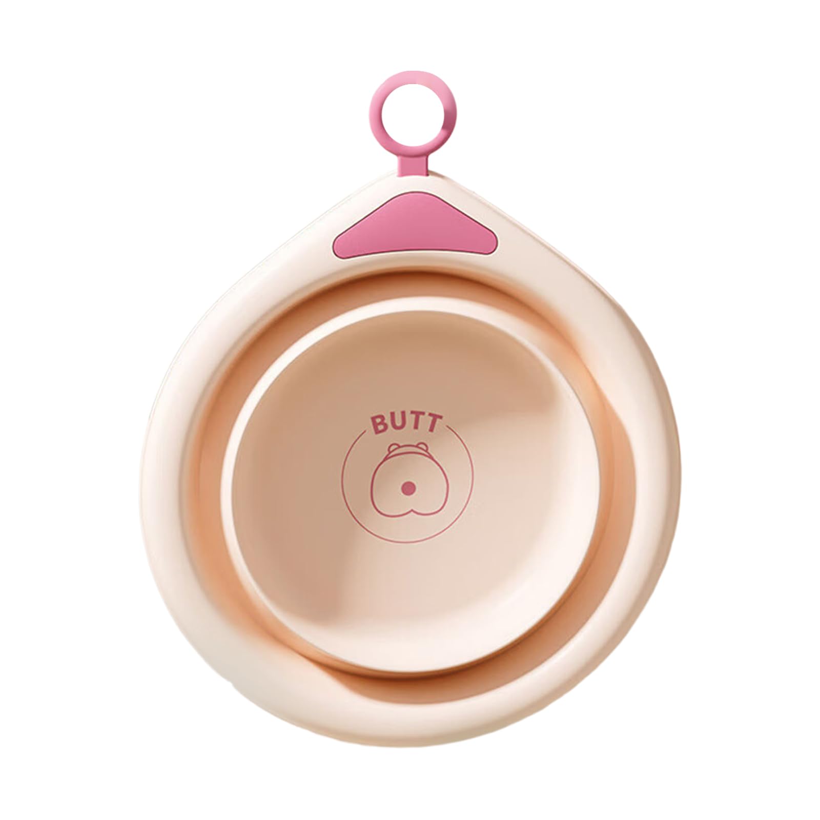 Foldable Baby Washing Pan Thickened PP+TPE Small Bathtub for Face Feet Hygiene Nonslip Infant Travel Accessories Toddler Multi Use Wash Pan