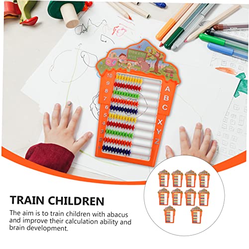 Toyvian 10 Ábaco Brinquedos Educativos Para Crianças Ferramentas Brinquedos Para Crianças Brinquedos