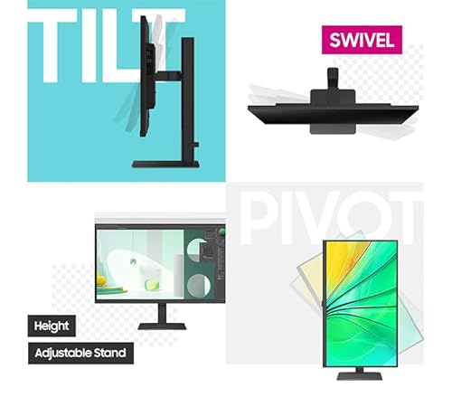 Samsung Écran PC ViewFinity S60D 27'', 100Hz - Dalle IPS, QHD (2560 x 1440), 5ms, Inclinable, Orientable, Pivotable, Auto source switch +, HDMI (2.0), Display Port (1.4), USB (3.0), LS27D600EAUXEN