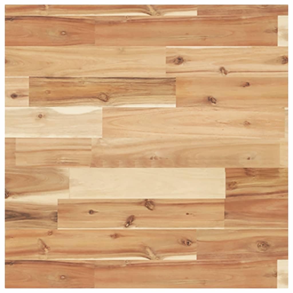 vidaXL Tablero de Mesa Cuadrado Madera Maciza Acacia 50x50x4 cm, Tablero de Mesa de Repuesto, Tablero de Mesa Cuadrado, Tablero de Mesa Cuadrada