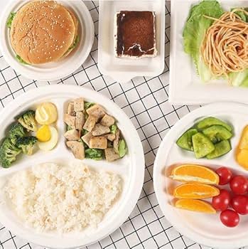 Piatti Di Carta Biodegradabili Ø26cm - 250 Uni In Polpa Di Cellulosa Per Picnic E Feste