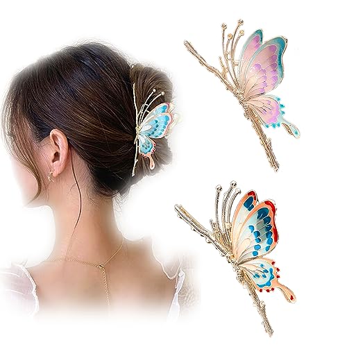 Colorful Sparkly Butterfly Claw Clips Multipack