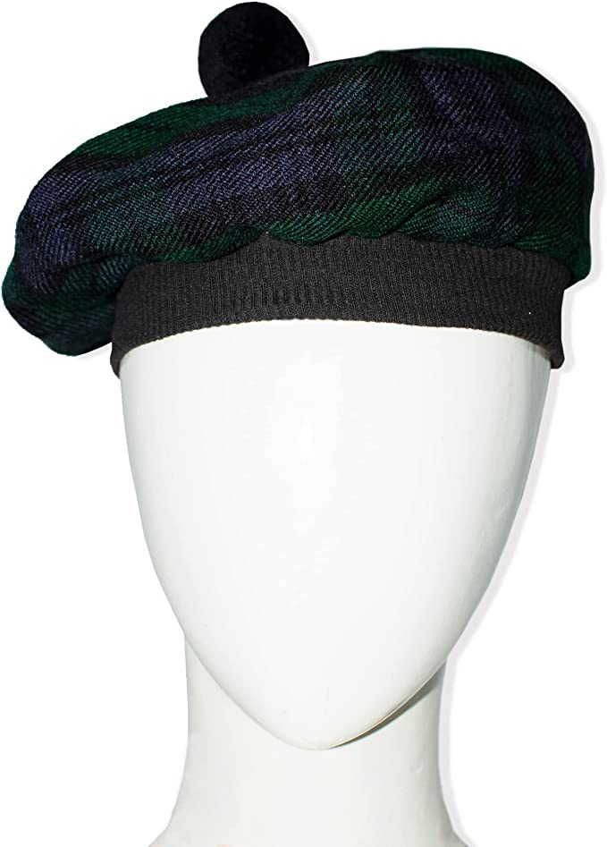 EPIGEAN Scottish hat Scottish Traditional Tam o' Shatner Tammy Hat Made up of Tartan Acrylic Wool