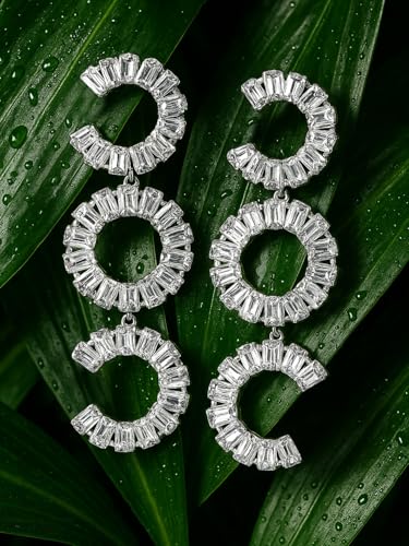 Image of Rubans Demi Fine Stainless Steel Stud Earrings Daily Gift for Women & Girls
