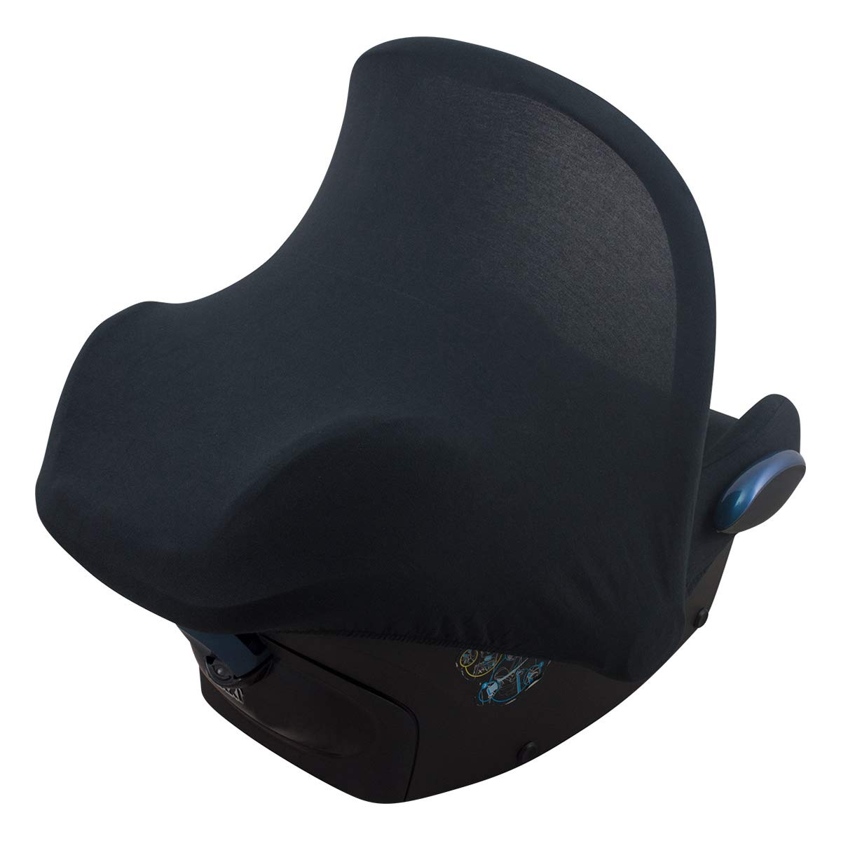 JYOKO Kids Capuccio Universale per Ovetto Compatibile con Maxi Cosi Gruppo 0, Capottina per Seggiolino Auto e Passeggino, Adatto per la maggior parte delle Marche (BLACK SERIES)