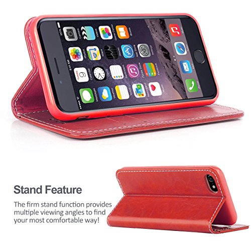 Cover iPhone 6S, Custodia Protettiva Vintage libro...