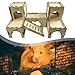 Leefasy Large Hamster Hideout Habitat Funny Hideaway Rest Cage Accessories for Gerbils Rat Small Animals Dwarf Hamster Mice