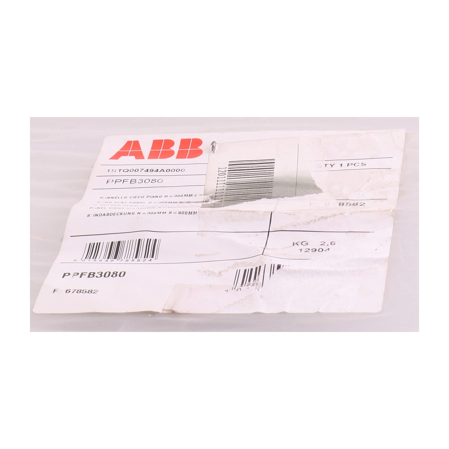 Composant de commande ABB PPFB3080 pour la rénovation des armoires électriques