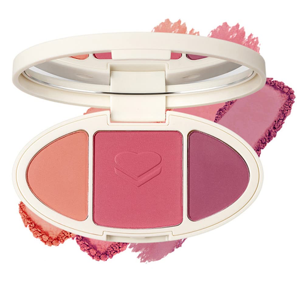 Go Ho Contour Blush Palette,Pressed Fine Powder Silky