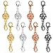 AIEX 8 Pièces Fermoirs Magnétiques pour Bijoux, Rallonges de Bracelet avec Double, Fermoir Magnétique Fermoir Collier Chaînes de Cheville Bijoux (4 Couleurs)