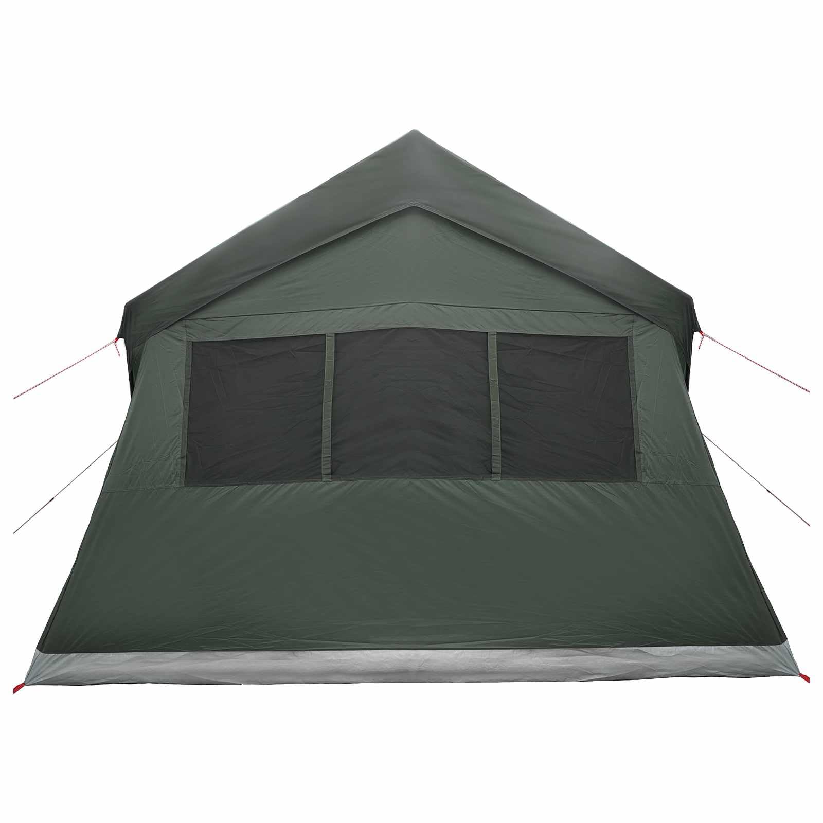 Namiot rodzinny, 487 x 340 x 216 cm, zielony, poliester i stal, na kemping