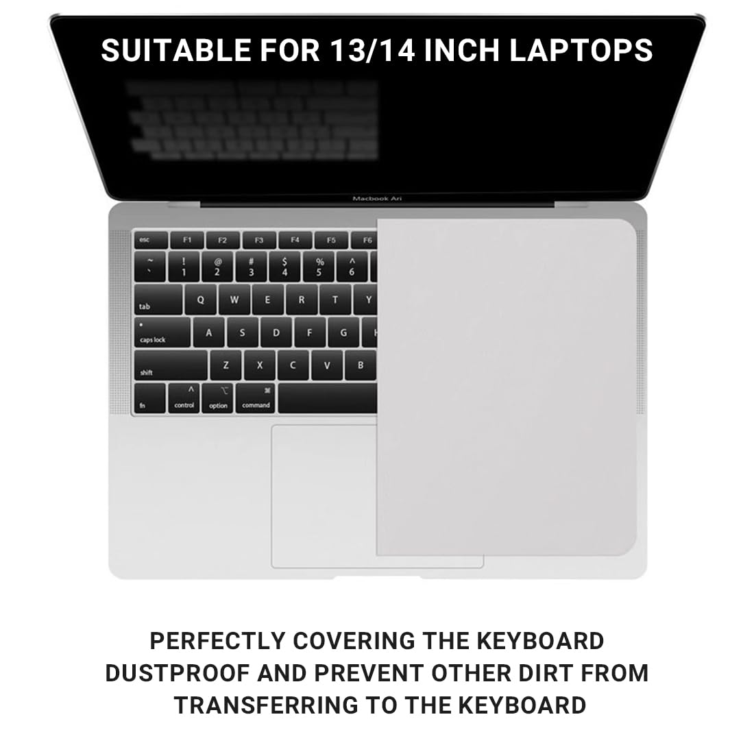 2 Unidades Protector Teclado Portátil, Paño Microfibra, Funda de Tela para Teclado, Dustproof, Scratch-Resistant, Protectora de Microfibra para Pantalla, Compatible con Laptop 13", 14"