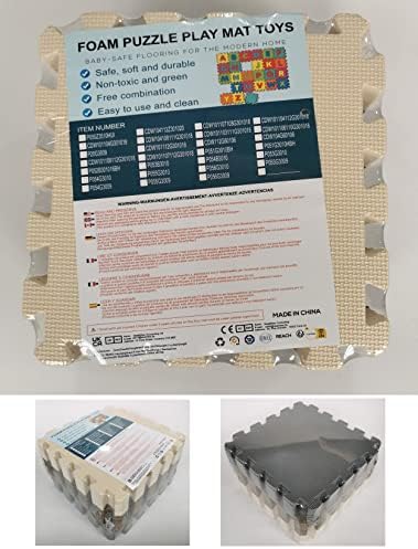 MQIAOHAM playmat Foam Play Tiles Interlocking Play mat Baby Play mats for Kids Floor mats for Children Foam playmats Jigsaw mat Baby Puzzle mat 18 Pieces Children Rug Crawl White Black Grey 101104112 8 51BIaoICSaL. AC