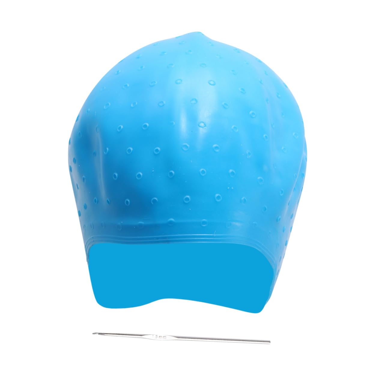 FRCOLOR Diy Hair Coloring Hat Salon Silicone Cap Needle for Barber Shops and Home Use Highlights