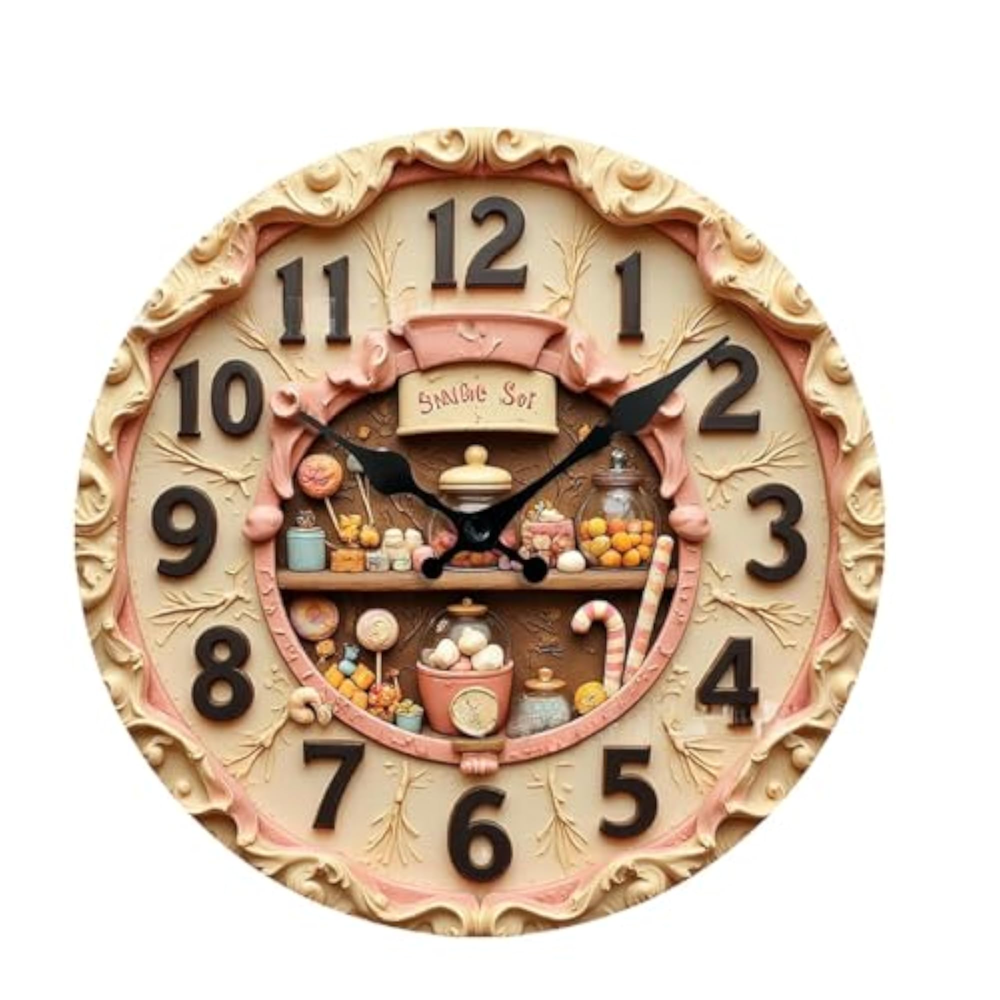 Contemporary Hanging Clock for Kitchen Bar Coffee Shop