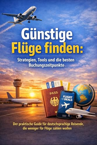 Günstige Flüge finden: Strategien, Tools und die besten Buchungszeitpunkte: Der praktische Guide für deutschsprachige Reisende, die weniger für Flüge zahlen wollen