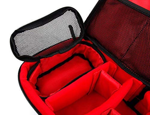 DURAGADGET Borsa Nera con Interno Rosso per