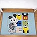 Disney Home Kinderteppich - Offiziell lizenzierter Kinderspielteppich für Kinderzimmer, Spielzimmer - rutschfeste und waschmaschinenfeste Spielmatte für Kinder, Disney Mickey Maus Teppich 80 x 120 cm