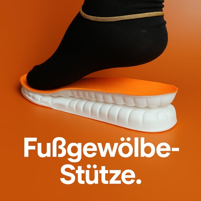 Healief Massagesohlen Atmungsaktive, weiche und stoßdämpfende Einlegesohlen für Herren und Damen, ideal für Sport, Alltag und Arbeitsschuhe