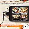 RELAX4LIFE 1800W Gril Électrique Extra Large avec Contrôle de Thermostat à 4 Niveaux & Bac de Récupération Amovible, Barbecue Plancha Antiadhésive Teppanyaki Portable (84x24cm)