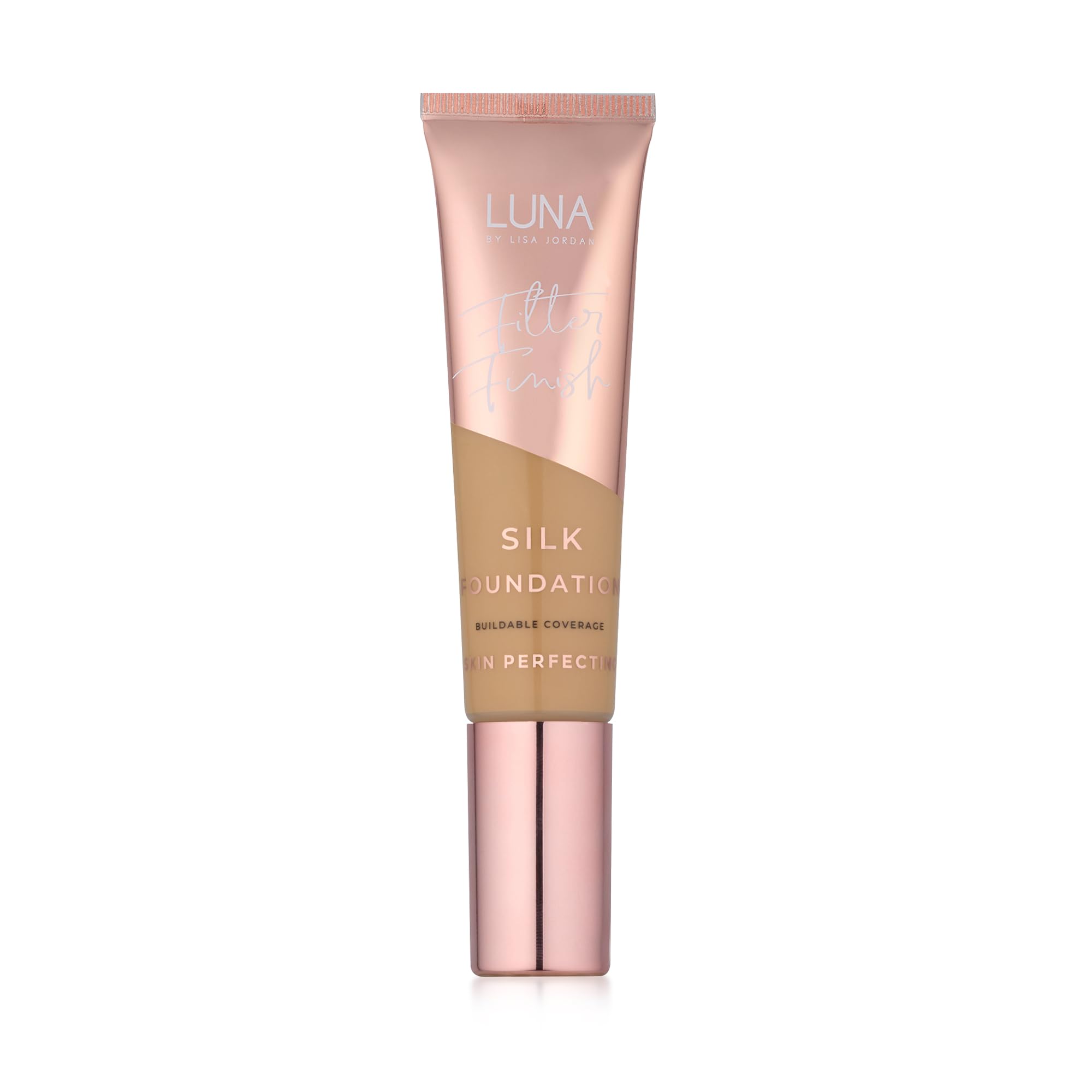 LUNA Silk Foundation in BEIGE Shade, Contains Hyaluronic Acid, Vitamin C & A, Aloe Vera, and Shea Butter