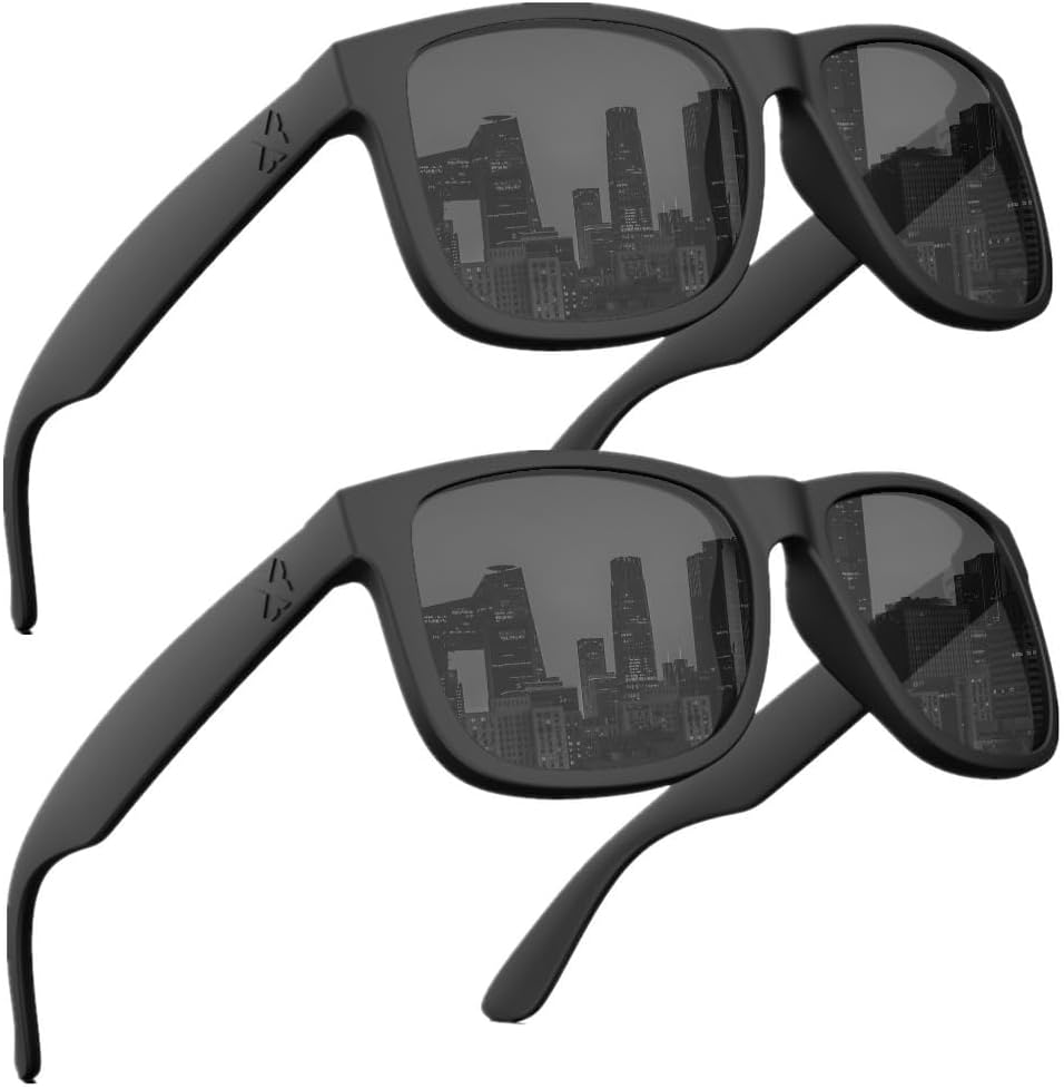 Polarized Sunglasses for Men and Women,UV Protection Rectangular Sun Glasses 8806