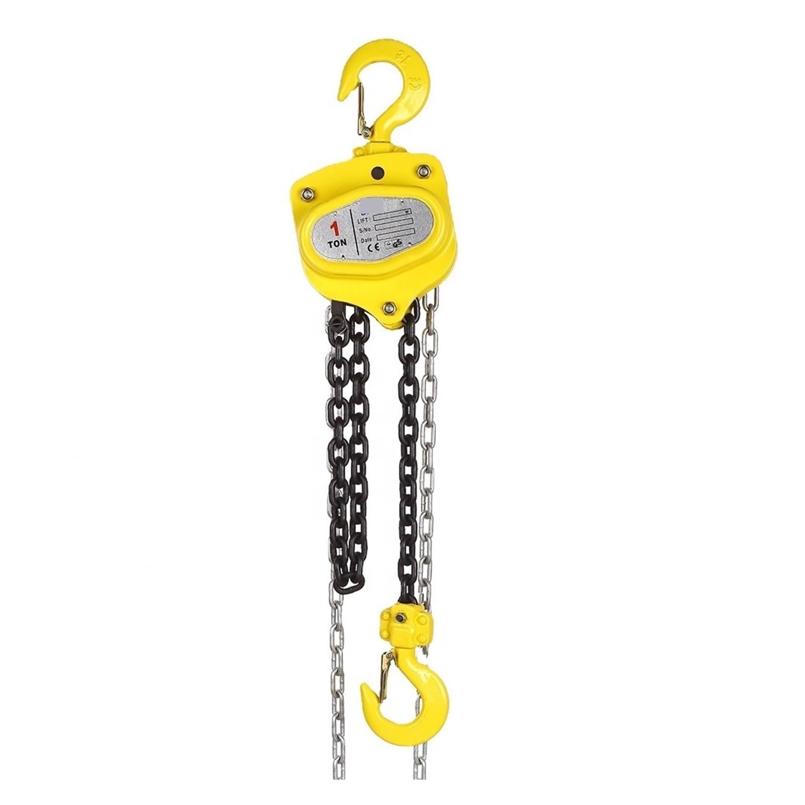 Paranco Elettrico, Gru di sollevamento, mini paranco a catena manuale da 1 tonnellata in acciaio legato G80 a cricchetto con gancio for auto, miglioramento domestico