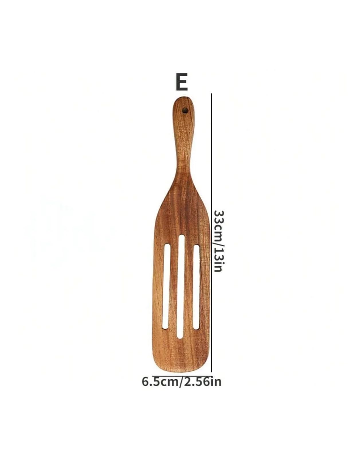 Juego de utensilios cocina madera 5 piezas: espátula, cuchara y antiadherentes resistentes al calor for servir remover