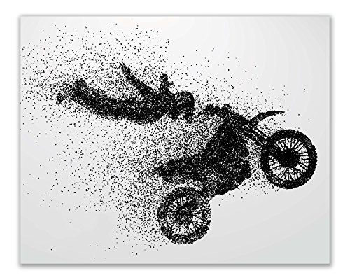 Motocross Wall Art Prints - Set Of 4 (8X10) Unframed Motocross Posters - Motocross Room Decor For Men Kids Teenagers - Motocross Poster Set For Bedroom Man Cave - Motocross Wall Decor - Motocross Posters For Wall, Brap #TOP7
