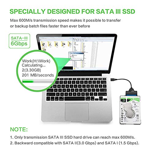 Cable adaptador SATA a USB 3.0 para disco duro 2.5" miniatura 7