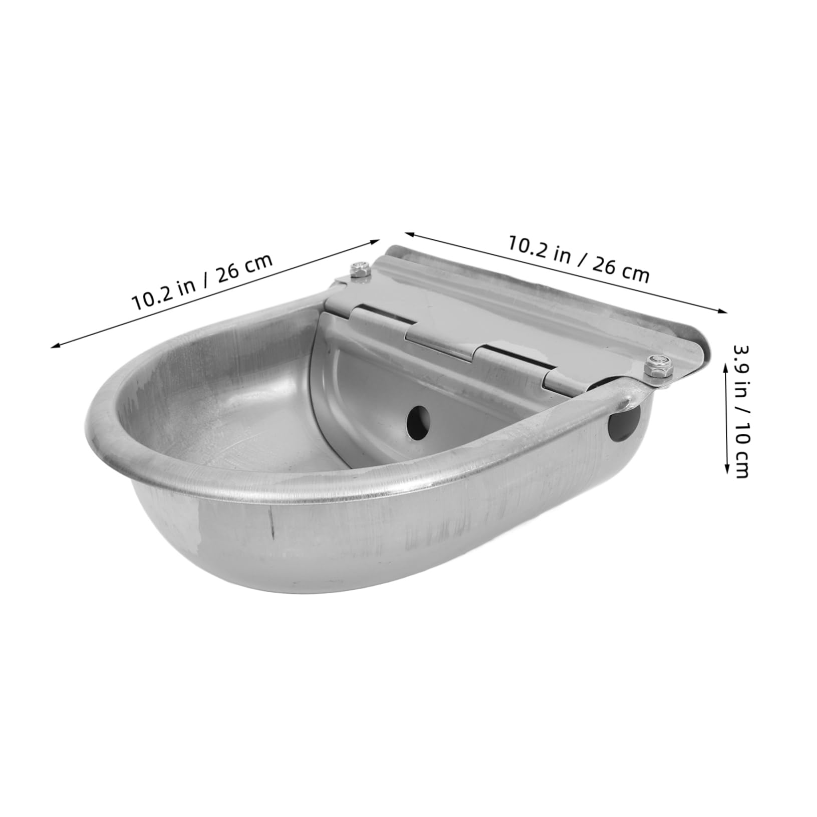 ifundom Sheep Cow Water Feeder Bowl Automatic Water Dispenser Stainless Steel Long Lasting Easy to Clean