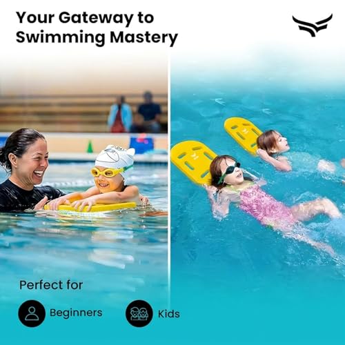 Image of VFK by Xtrim 25mm Extra Thick Swimming Kick Board, Swimming Floater for Adults & Kids, Kickboard for Beginners Training, Float Pad with All Holding Angles