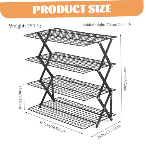 Support de refroidissement pour biscuits en fil metallique stable - 4