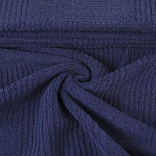 Anyi Navy Dish Towels For Kitchen, Absorbent Cotton Kitchen Towels For Drying Dishes, Terry Tea Towels For Cleaning Set Of 3, 16X26 Inches #TOP6